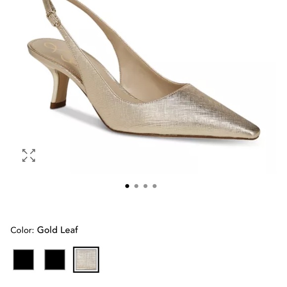 Sam Edelman Shoes - Sam Edelman Gold Leaf Slingback Heels